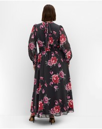 City Chic - Alexandra Print Maxi Dress