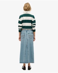 Superdry - Denim Split Maxi Skirt