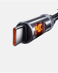 Friendie - Studio USB C to USB C Fast Charging Cable — 240W, LED Display, PD 3.1