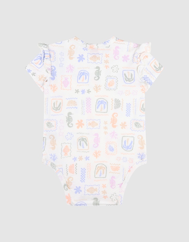 Kynd Baby - Frill Short Sleeve Bodysuit in Resort