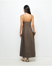 AERE - Vega Cotton Midi Dress