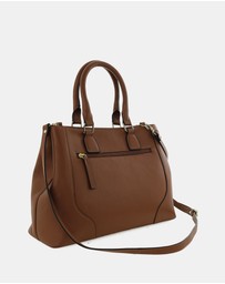 Pierre Cardin - Pierre Cardin Ladies Leather Tote with Detachable Strap