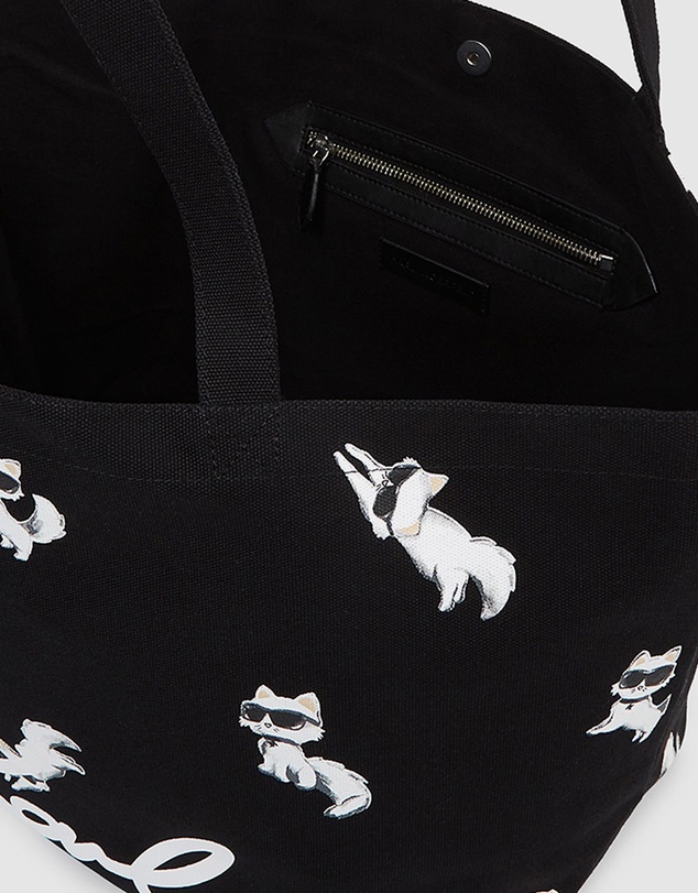 Karl Lagerfeld - Ikon Choupette All Over Print Tote Bag