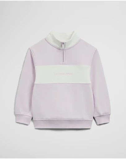 Country Road - Panelled 1/4 Zip Sweat