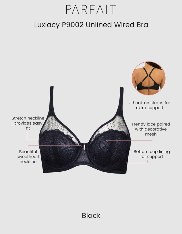 Parfait - Luxlacy Unlined Wired Full Coverage Bra
