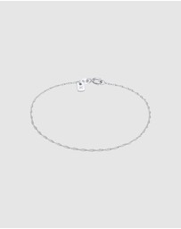 Kuzzoi - ICONIC EXCLUSIVE - Bracelet Men Basic Twisted Link Chain 925 Sterling Silver