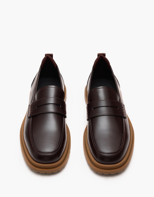 Aquila - Radar Leather Penny Loafers
