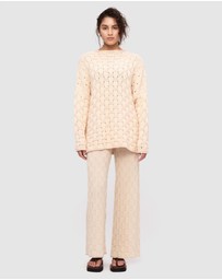 Zulu & Zephyr - Basketweave Knit Pants