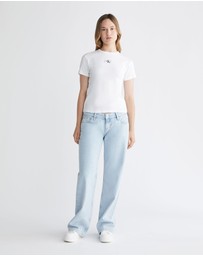 Calvin Klein Jeans - Ribbed Cotton Badge T-shirt