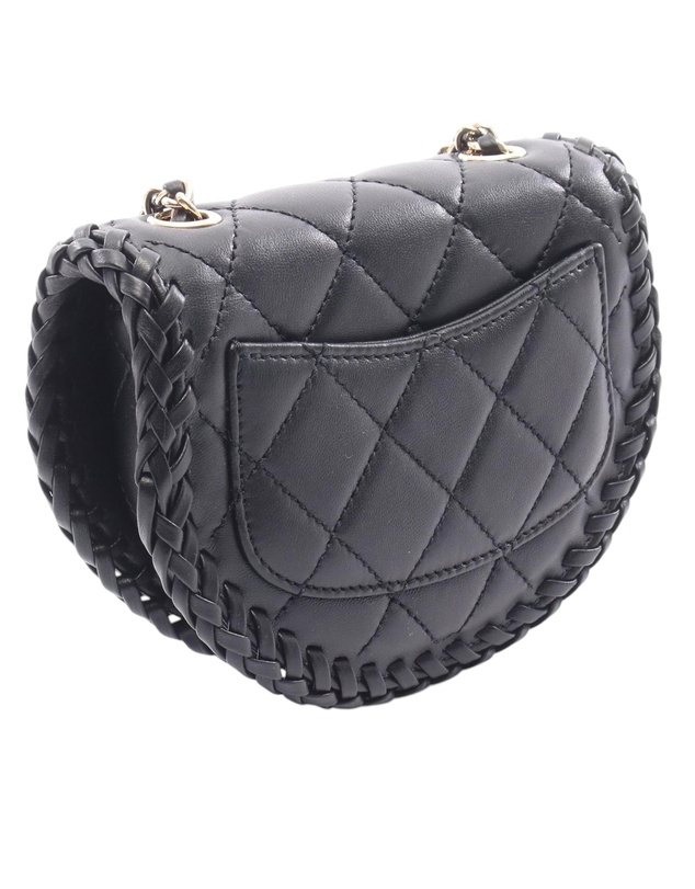 Pre-Loved by Azura Reborn - Pre-Loved Mini Quilted Lambskin Braided Flap