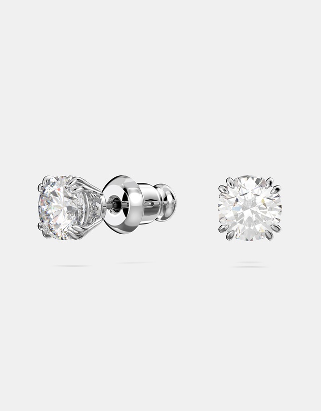 Swarovski - Stilla Set, Round Cut, White, Rhodium-Plated