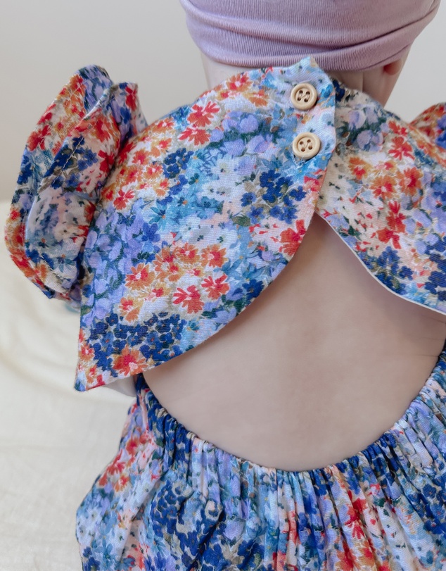 WITH LOVE FOR KIDS - Cotton Muslin Playsuit - Babies