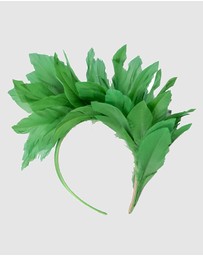 Max Alexander - Modern Green Racing Fascinator