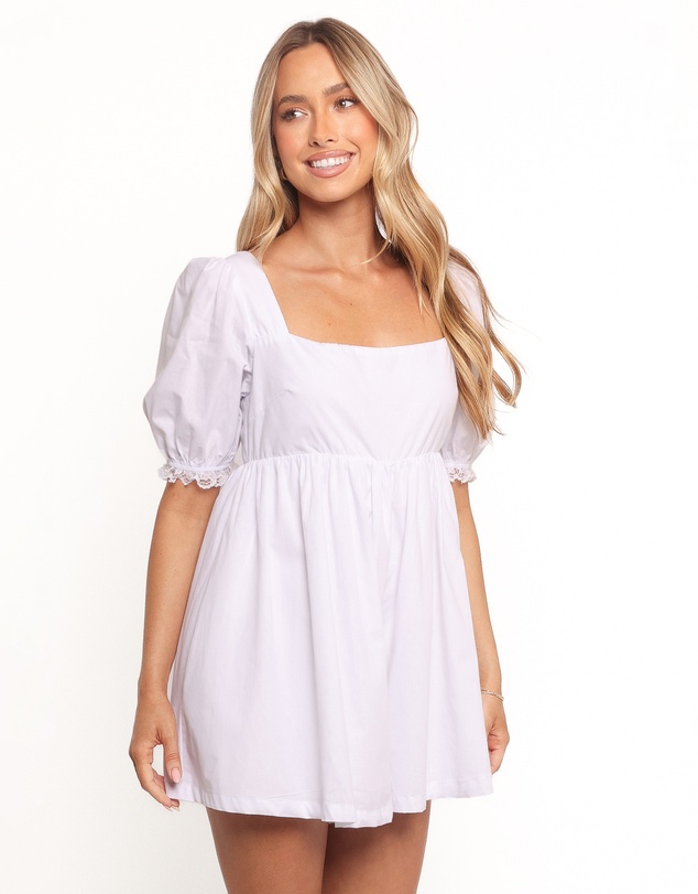 Petal & Pup - Rosalette Puff Sleeve Playsuit - White