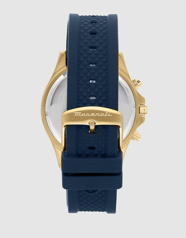 Maserati - Maserati Sfida Blue Gold Watch