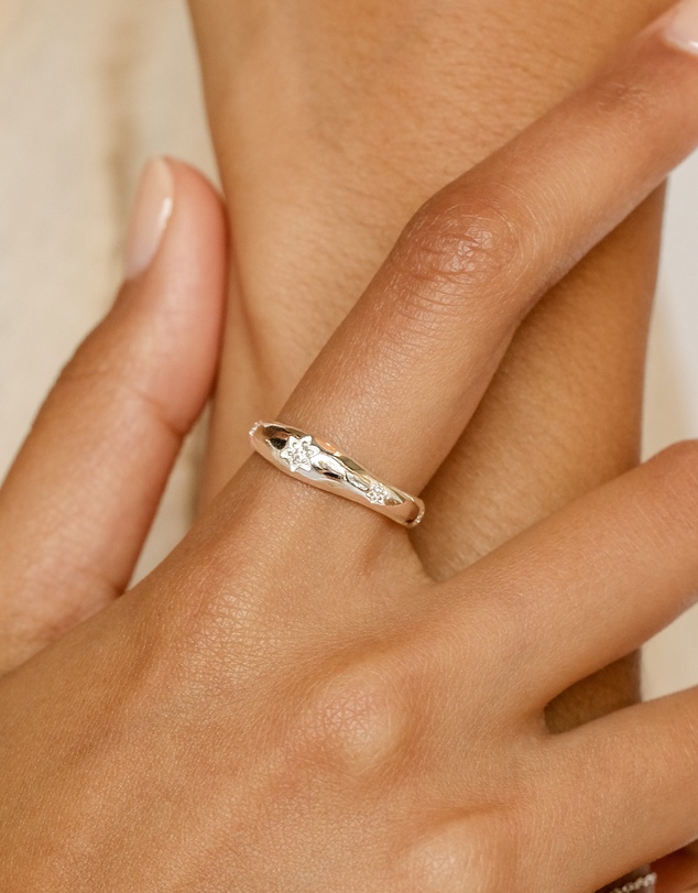 By Charlotte - Silver Align Your Soul Ring