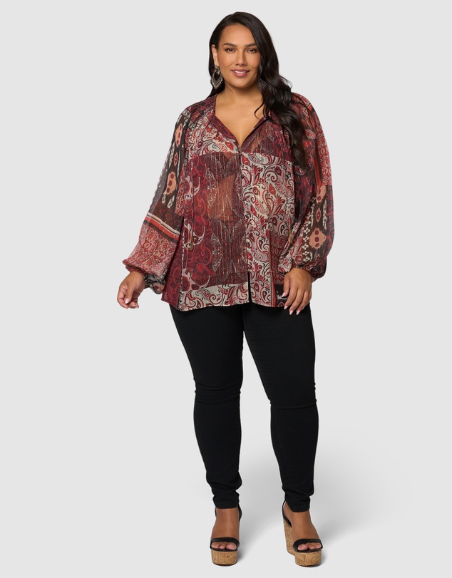 The Poetic Gypsy - Aurora Drift Blouse