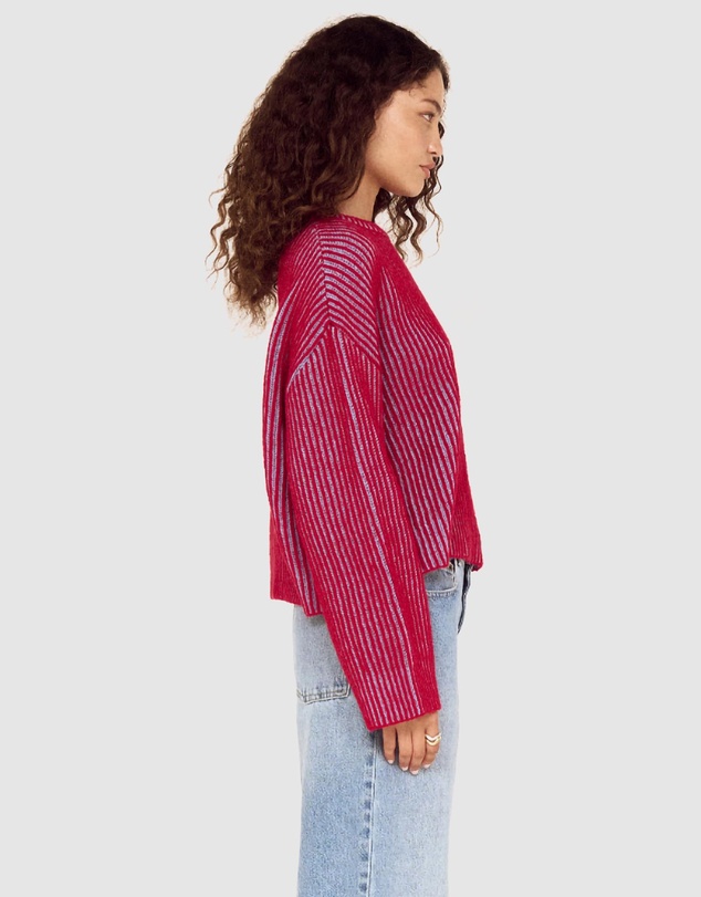 MINKPINK - Cleo Contrast Rib Knit Jumper