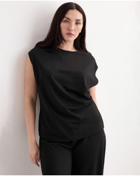 M.N.G - T-Shirt With Gathered Details