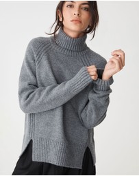 Forcast - Jada Notch Hem Turtleneck Knit