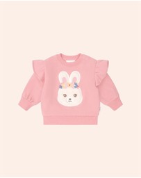 Huxbaby - Flower Field Bunny Sweatshirt - Babies-Kids