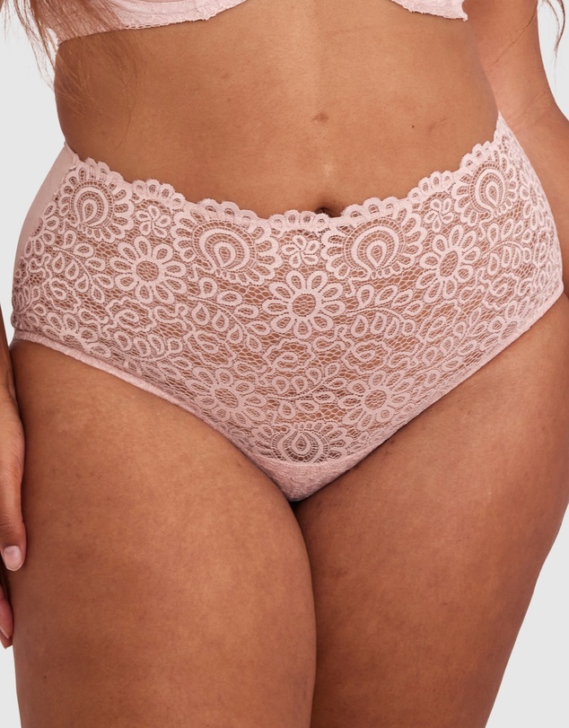 Bras N Things - Audrey Full Brief Knicker - Blush Pink