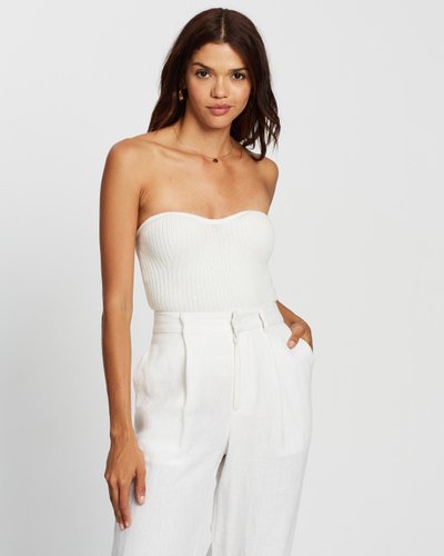 Strapless Knit Top