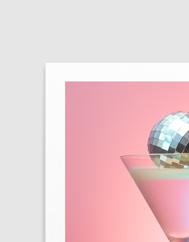 Olive et Oriel - Disco Martini 1 by Andreas Magnusson Art Print
