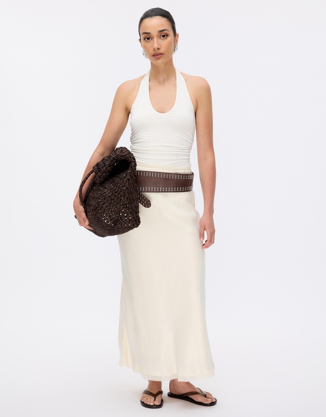 Minima Esenciales - Hazel Halter Neck Jersey Top