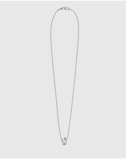 GUESS - Silver-Tone Hexagon Necklace