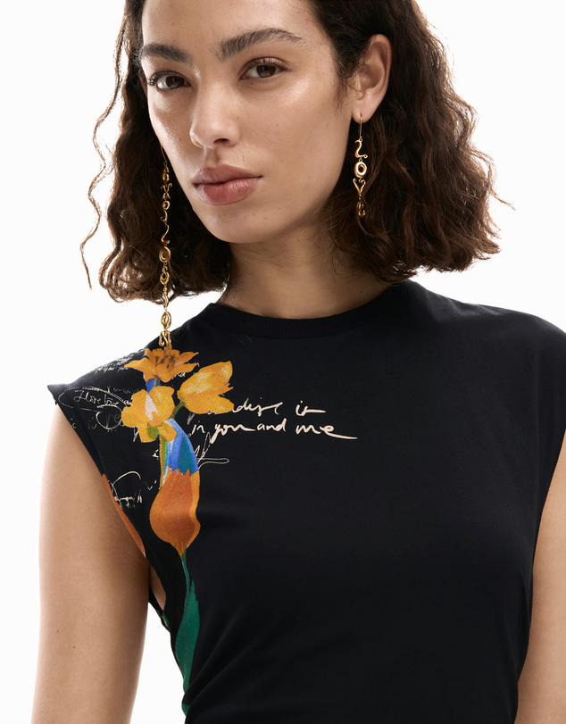 Desigual - Asymmetric floral dress