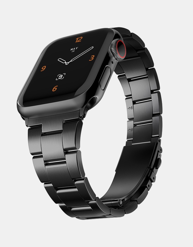 Friendie - Stainless Steel Link Bracelet Band - The Sydney - Apple Watch Compatible