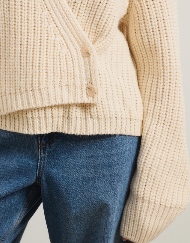 Atmos&Here - Reese Chunky Knit Wrap Cardigan