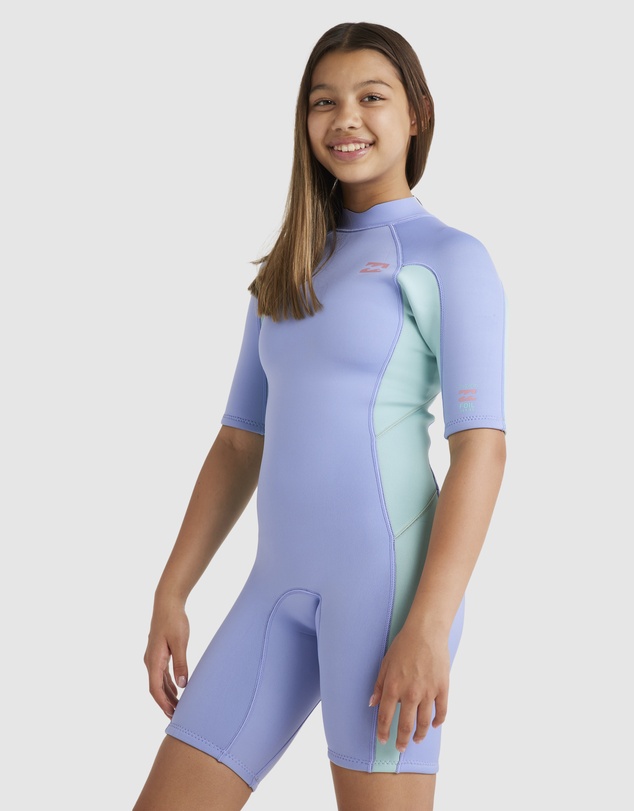Billabong Kids - Girls 6 to 14 2/2 Foil Back Zip Springsuit
