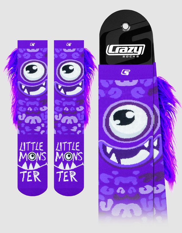Crazy Skates - Crazy Socks Monster Purple Knee-High Socks