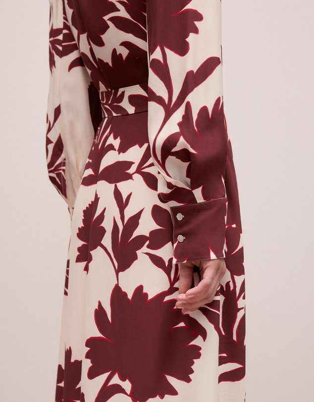 Trenery - Roselle Shirt Dress in Red Mahogany