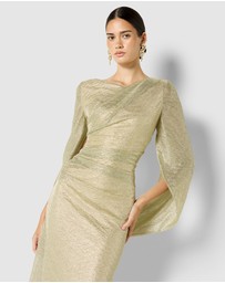 Montique - Alexie Metallic Knit Gown