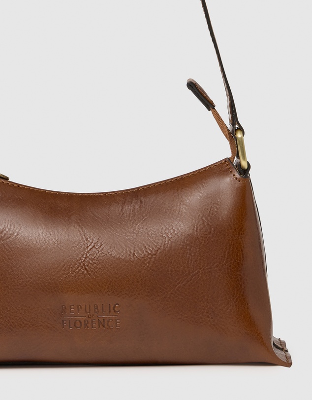 Florence - The Laura Tan Leather Shoulder Bag