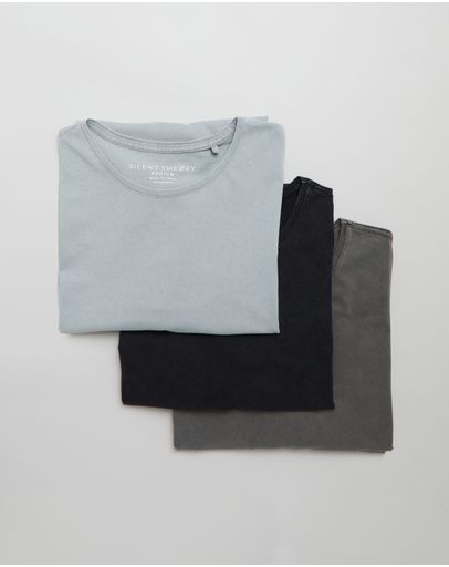 Washed Black, Charcoal & Grey