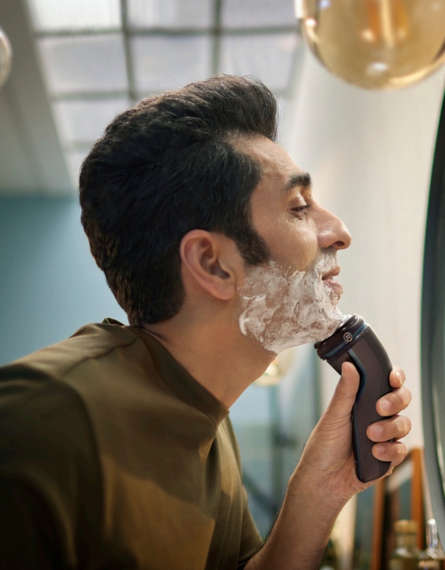 Philips - Philips Shaver Series 3000, 5D Pivot & Flex Heads, Wet & Dry, Pop-Up Trimmer, Anti-corrosion Deep Blue