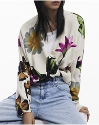 Desigual - Floral print cardigan