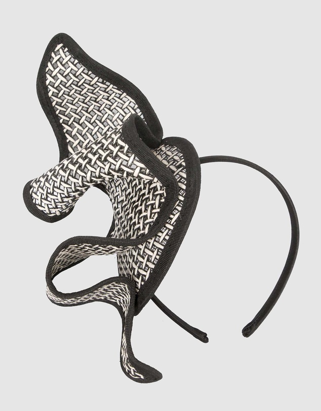 Max Alexander - Black and White Derby Day Racing Fascinator