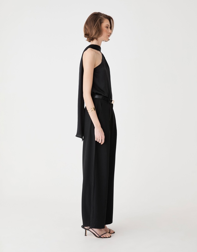 Forcast - Daphne Pleated Crepe Pants