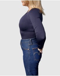 Core Trainer - High Neck Long Sleeve Sculpting Bodysuit