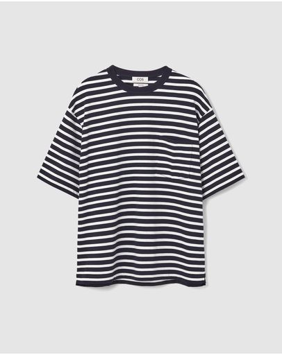Navy, White & Striped