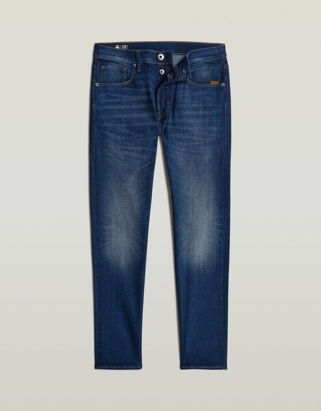 G-Star - 3301 Slim Worker Blue Faded