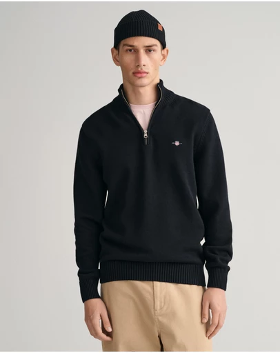 Gant - Casual Cotton Half-Zip Knit