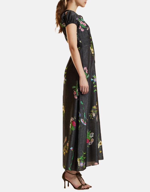 Cynthia Rowley - Printed Lurex Midi Dress
