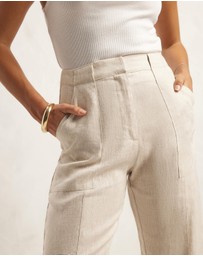 AERE - Patch Pocket Linen Pants