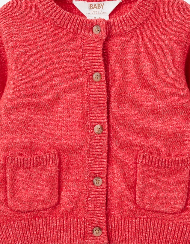 Cotton On Kids - Baby Organic Blend Knit Cardigan